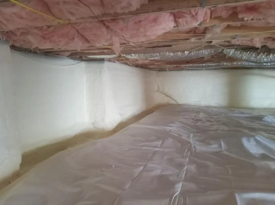 Crawl space encapsulation with closed-cell spray foam for Attic Insulation in Kill Devil Hills